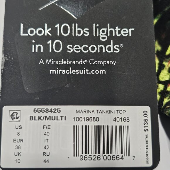 Miraclesuit Tropical Marina Tankini Swim Top - Picture 7 of 9